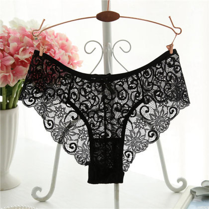Panties women lace panties transparent underwear hollow soft briefs